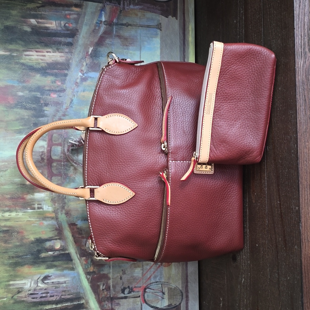 Dooney & Bourke Brown Satchel with Timeless Elegance